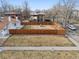 Aerial view of a backyard with a seating area and a wood fence at 2033 E 21St Ave, Denver, CO 80205