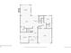 Floor plan of the home's first story with measurements of each room at 14077 Yellow Tip Drive, Parker, CO 80134