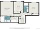 Second floor plan with the primary bedroom, two bedrooms, walk-in closet, and two bathrooms at 5210 Roadrunner Ave, Firestone, CO 80504