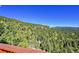Mountain view from property showcasing mountain homes nestled within wooded landscape at 31324 Kings Vly, Conifer, CO 80433
