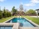 Backyard pool with an adjacent patio at 1 S Forest St, Denver, CO 80246