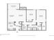 Floor plan showing kitchen, living room, and bedrooms at 14190 E Temple Dr # O-04, Aurora, CO 80015