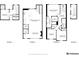 Detailed four-story floor plan illustrating the layout of the bedrooms, kitchen, living room, and bathrooms at 1525 W 68Th Ave, Denver, CO 80221