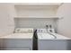 Laundry area with white washer and dryer at 14602 E 2Nd Ave # 200C, Aurora, CO 80011