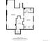 Basement floor plan featuring a bedroom, bathroom, utility area, and walk-in closet at 3201 S Pearl St, Englewood, CO 80113