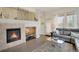 Cozy living room with modern fireplace and elegant decor at 12348 W Gould Ave, Littleton, CO 80127