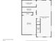 Basement floor plan featuring a laundry room, bathroom, bedroom, and finished basement at 9189 Fallen Rock Rd, Conifer, CO 80433