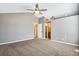 This spacious main bedroom boasts vaulted ceilings and an ensuite bathroom at 12535 Forest View St, Broomfield, CO 80020