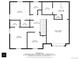 Upstairs floor plan showcasing bedroom, bathroom, and closet layout at 7575 E Windlawn Way, Parker, CO 80134