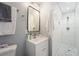 Updated bathroom features modern vanity, shower, and neutral color scheme at 362 Brigitte Dr, Northglenn, CO 80260
