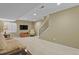 This finished basement offers plush carpet, recessed lighting, and a cozy seating area at 23426 Briar Leaf Ave, Parker, CO 80138