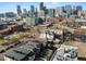 Panoramic aerial view of downtown Denver featuring city skyline and residential neighborhood at 2451 Lawrence St # 2, Denver, CO 80205