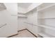 A walk-in closet with ample storage with shelving, hanging rods, and carpeting at 103 Red Wing Ct, Mead, CO 80542