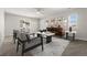 Bright living room featuring a contemporary design, stylish furniture, and an abundance of natural light at 21028 E Saratoga Ave, Aurora, CO 80015