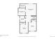 Floorplan of the second floor featuring two bedrooms, two bathrooms, closets and stairs to the lower level at 4708 Rock Pipit Ct, Highlands Ranch, CO 80126