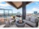 Spacious outdoor terrace offering seating, a fire pit, bar seating and city views at 1901 Wazee St # 1020, Denver, CO 80202