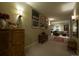 Hallway with wood furniture and decor that leads to a comfortable living space at 460 Garfield St, Denver, CO 80206