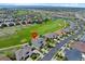 Aerial view of home in a Primary-planned community with a golf course and easy access to highways at 7879 S Zante Ct, Aurora, CO 80016