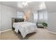 Cozy bedroom with carpeted floor and ceiling fan at 402 S County Road 129, Bennett, CO 80102