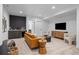 Finished basement recreation room with wet bar and seating at 1256 Newton St # 1, Denver, CO 80204