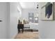 Bright bedroom with access to balcony and city view at 1256 Newton St # 1, Denver, CO 80204