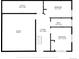Basement floor plan featuring garage, utility room, foyer, bath and two bedrooms at 451 Harris Dr, Idaho Springs, CO 80452
