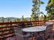 Enjoy scenic vistas from this expansive deck, perfect for enjoying the outdoors in a tranquil mountain setting at 451 Harris Dr, Idaho Springs, CO 80452