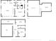 Second floor plan featuring an open layout with kitchen, dining area, living room and Primary bedroom at 451 Harris Dr, Idaho Springs, CO 80452