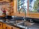Kitchen featuring stainless steel faucet with window at 451 Harris Dr, Idaho Springs, CO 80452
