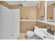 Tan bathroom featuring a glassed shower stall and a classic vanity with sink at 505 Empire St, Aurora, CO 80010
