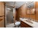 Cozy bathroom featuring a shower and tiled flooring, creating a functional space at 205 Coral Way, Broomfield, CO 80020