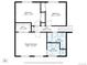 Upstairs floor plan featuring two bedrooms and a primary suite with walk-in closet and connected bath at 16941 E Eastman Pl, Aurora, CO 80013