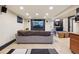 Finished basement featuring tile flooring, neutral colored walls and recessed lighting at 11035 W 26Th Pl, Lakewood, CO 80215