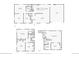 This floor plan shows the layout of all three floors, the basement, first, and second floor at 11035 W 26Th Pl, Lakewood, CO 80215