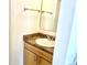 Bathroom boasts a vanity with updated countertops and fixtures, and a large mirror at 4281 S Salida Way # 5, Aurora, CO 80013