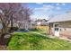 Spacious backyard with a well-maintained lawn, mature trees, and privacy fence at 1958 S Pearl St, Denver, CO 80210