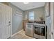 Well-equipped laundry room with modern appliances, a practical design, and ample space for laundry tasks and storage at 5819 W 82Nd Cir, Arvada, CO 80003