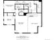 A black and white floor plan rendering of the home's second floor, including primary and secondary bedrooms, with Gathering room at 7777 E 23Rd Ave # 1406, Denver, CO 80238