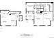 Floor plan showcasing layout of first and second floors, including kitchen, living, dining, bedrooms, baths, and Gathering room at 7777 E 23Rd Ave # 1406, Denver, CO 80238