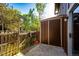 Backyard storage shed and fenced yard for outdoor storage, convenience, and privacy at 8231 S Fillmore Way, Centennial, CO 80122
