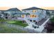 Stunning backyard featuring a cozy fire pit and outdoor seating, perfect for relaxing evenings at 16701 Buffalo Run Dr, Commerce City, CO 80022