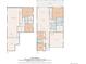 Detailed floor plans showcasing the layout of both floors of a modern home design, including both living areas and bedrooms at 7202 S Valleyhead Ct, Aurora, CO 80016