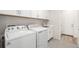 Functional laundry room with modern appliances, storage cabinets, and easy access to the rest of the home at 7202 S Valleyhead Ct, Aurora, CO 80016