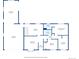 First floor plan highlighting the garage, kitchen, living room, bedrooms and bathrooms at 8731 W 89Th Pl, Broomfield, CO 80021