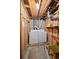 Laundry room with a washer, dryer and exposed pipes and ducts at 8731 W 89Th Pl, Broomfield, CO 80021