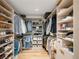 Spacious walk-in closet featuring extensive shelving, hanging rods, and ample storage space at 181 Race St, Denver, CO 80206