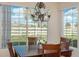 Bright dining area with large windows offering scenic views of a grassy yard at 8775 W Berry Ave # 101, Littleton, CO 80123