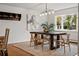 View of dining room featuring hardwood floors and bright light at 2448 S Leyden St, Denver, CO 80222