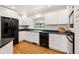 Beautiful kitchen with white cabinets and modern appliances at 2448 S Leyden St, Denver, CO 80222