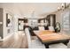 Modern kitchen with dark cabinetry and an island at 2008 Galapago, Denver, CO 80223